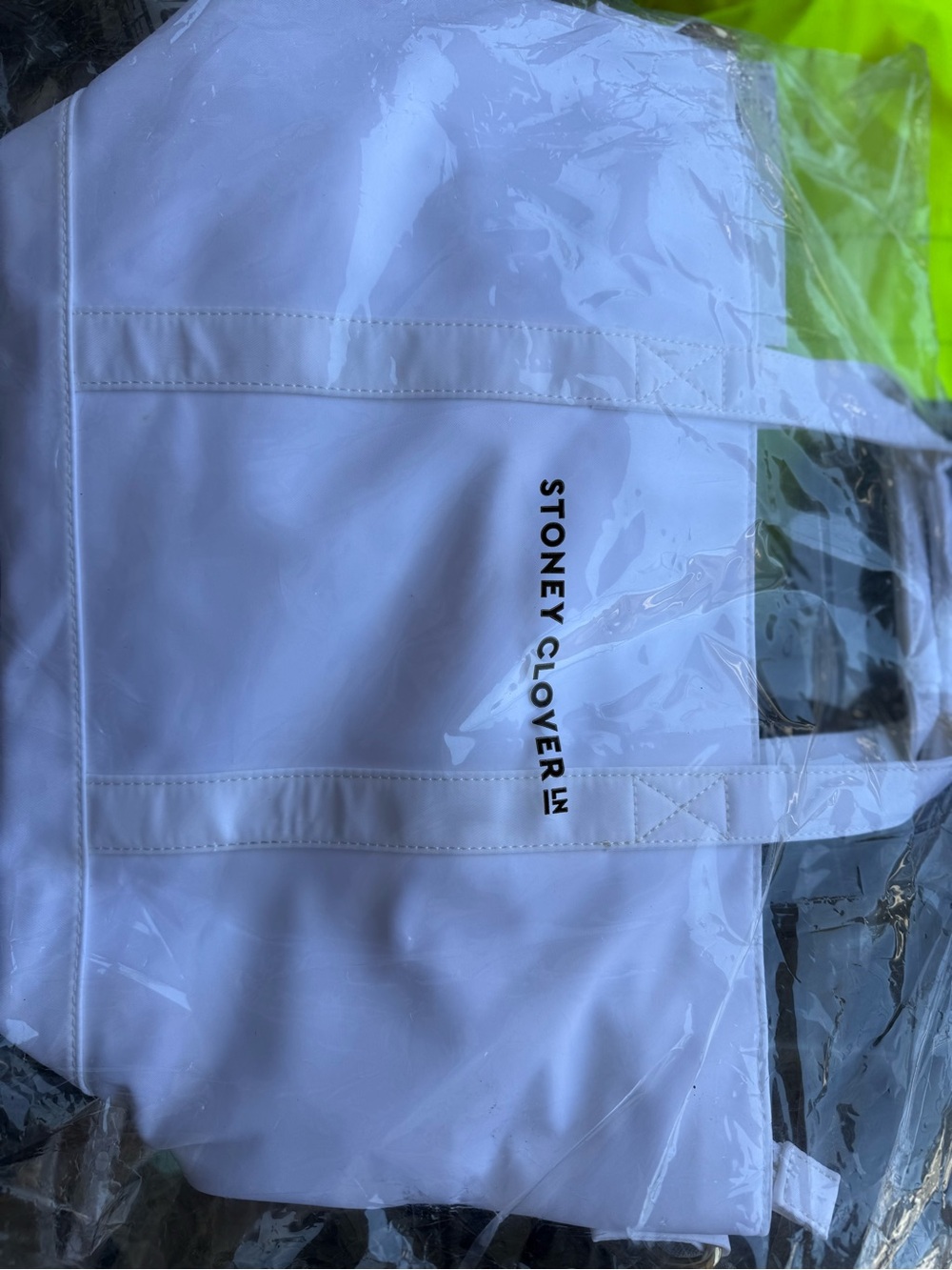 Stoney Clover Lane White Mini Tote Bag